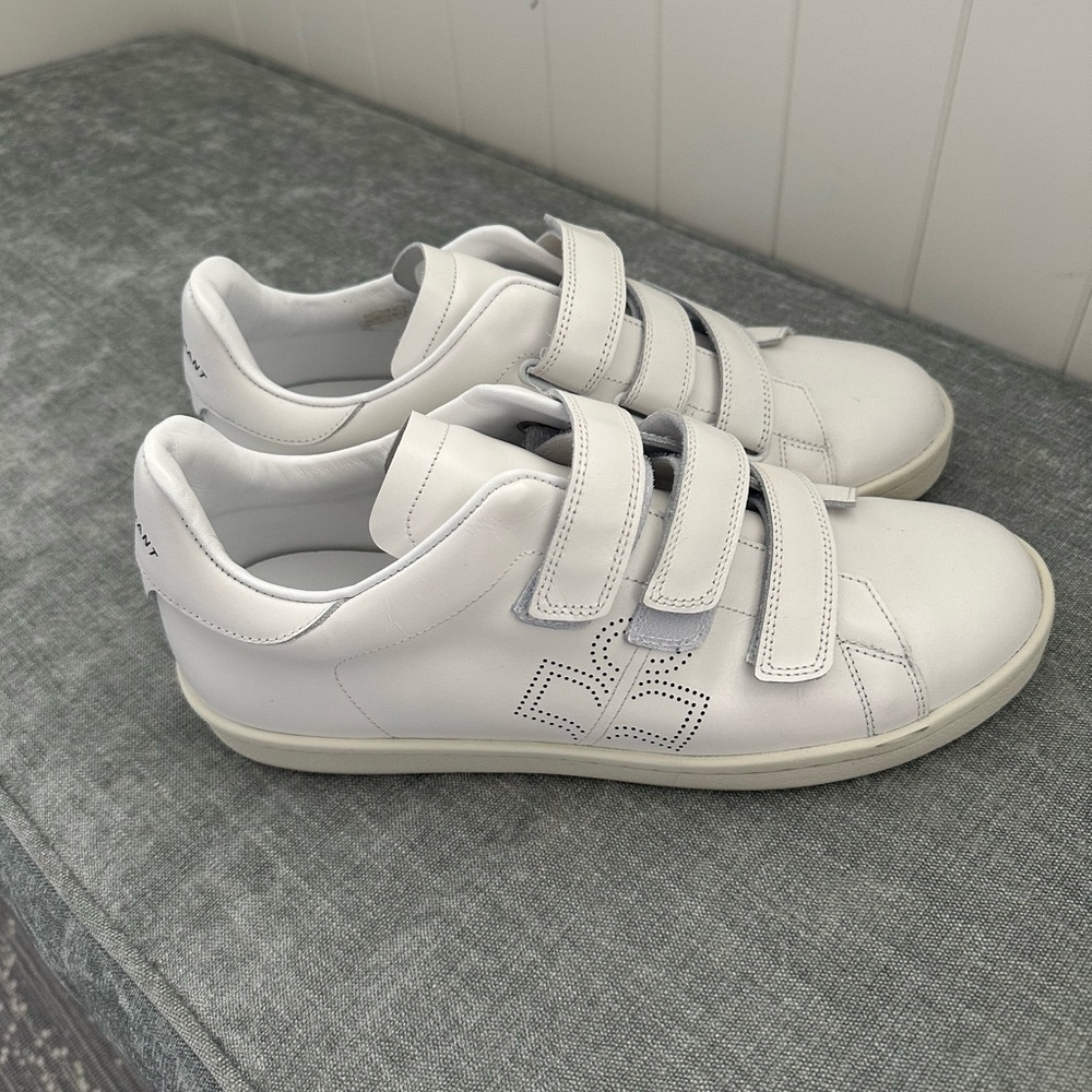 Isabel Marant White Velcro Sneakers